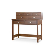 Baxton Studio Writing Desk, 20.50 in D, 39.50 in W, 40.10 in H, Metal, Engineered Wood 108-5440